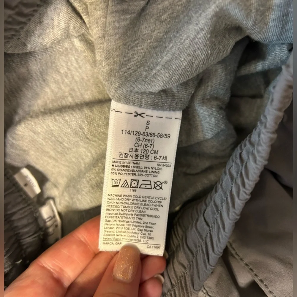 Gap Kids Lined Grey Cargo Joggers.
